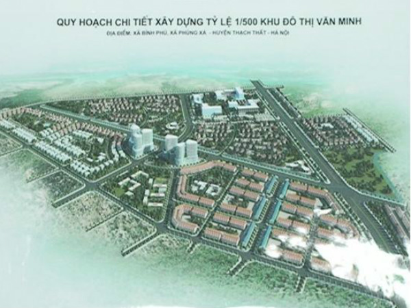 Hà Nội xây khu đô thị hơn 123ha ở Thạch Thất